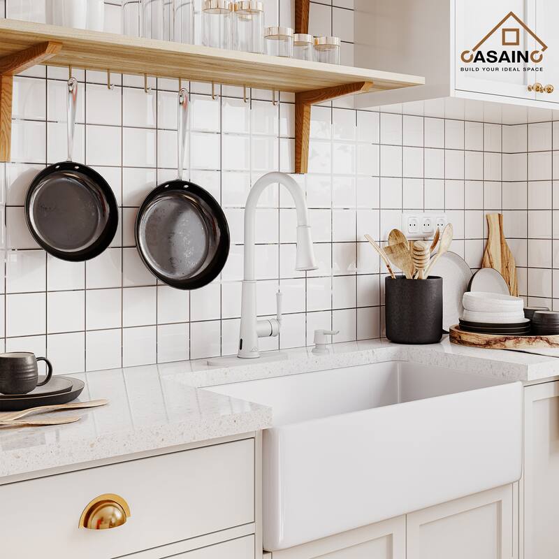 Pull Down Sprayer Kitchen Faucet with Touchless Sensor