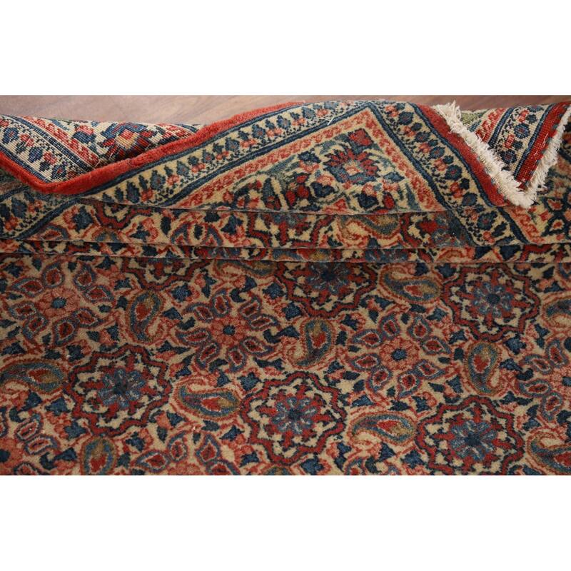 Floral Qum Foyer Rug Handmade Wool Carpet - 4'5" x 6'4"