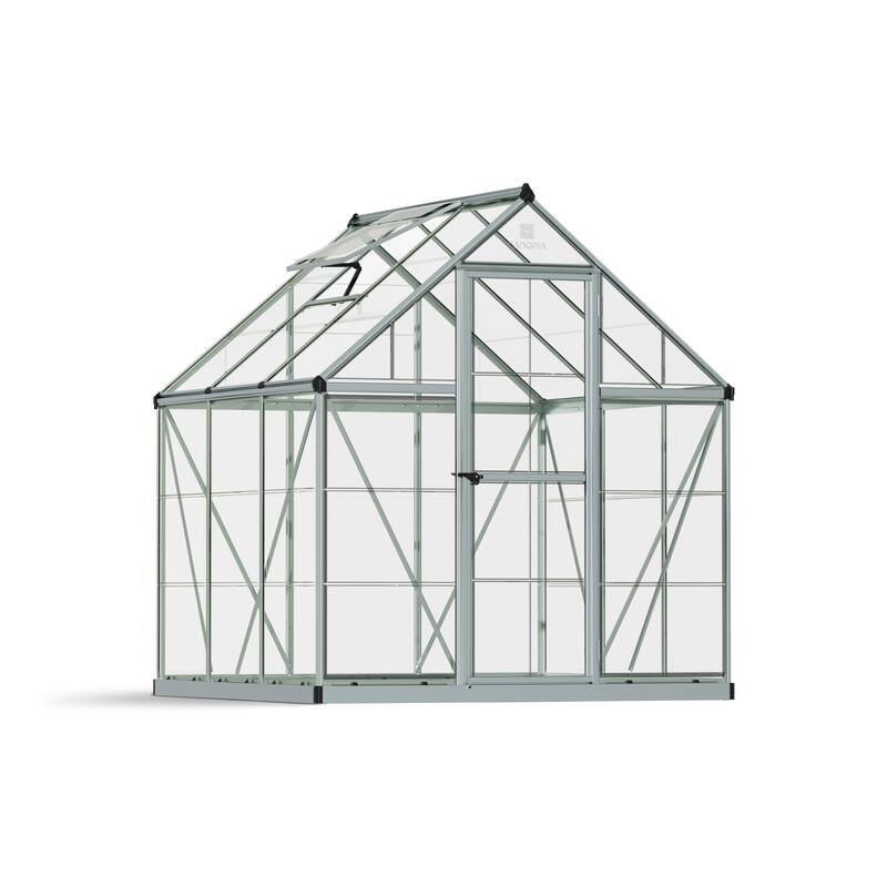 Harmony 6 ft. Silver & Grey /Clear DIY Greenhouse Kit