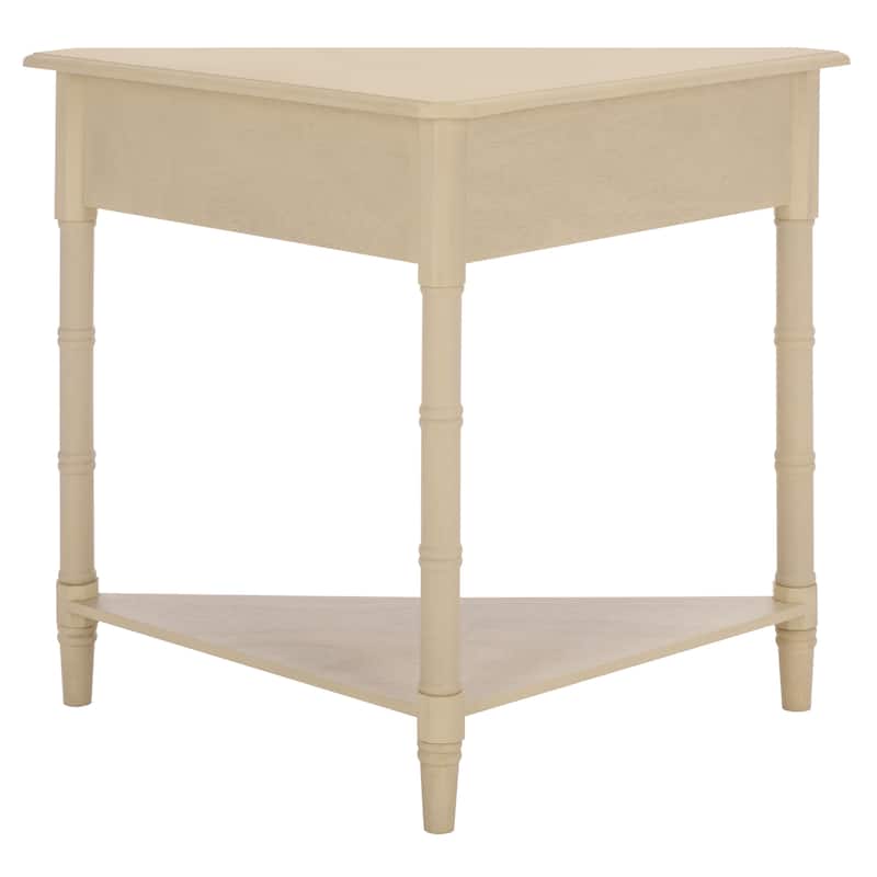 SAFAVIEH Calla Grey Corner Table - 33.9" x 17.3" x 28" - 34"W x 17"D x 28"H