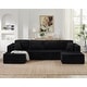preview thumbnail 41 of 45, U shape Modular Sectional Sofa, Compressed Sectional Sofa Modern Minimalist Style Corduroy Couch