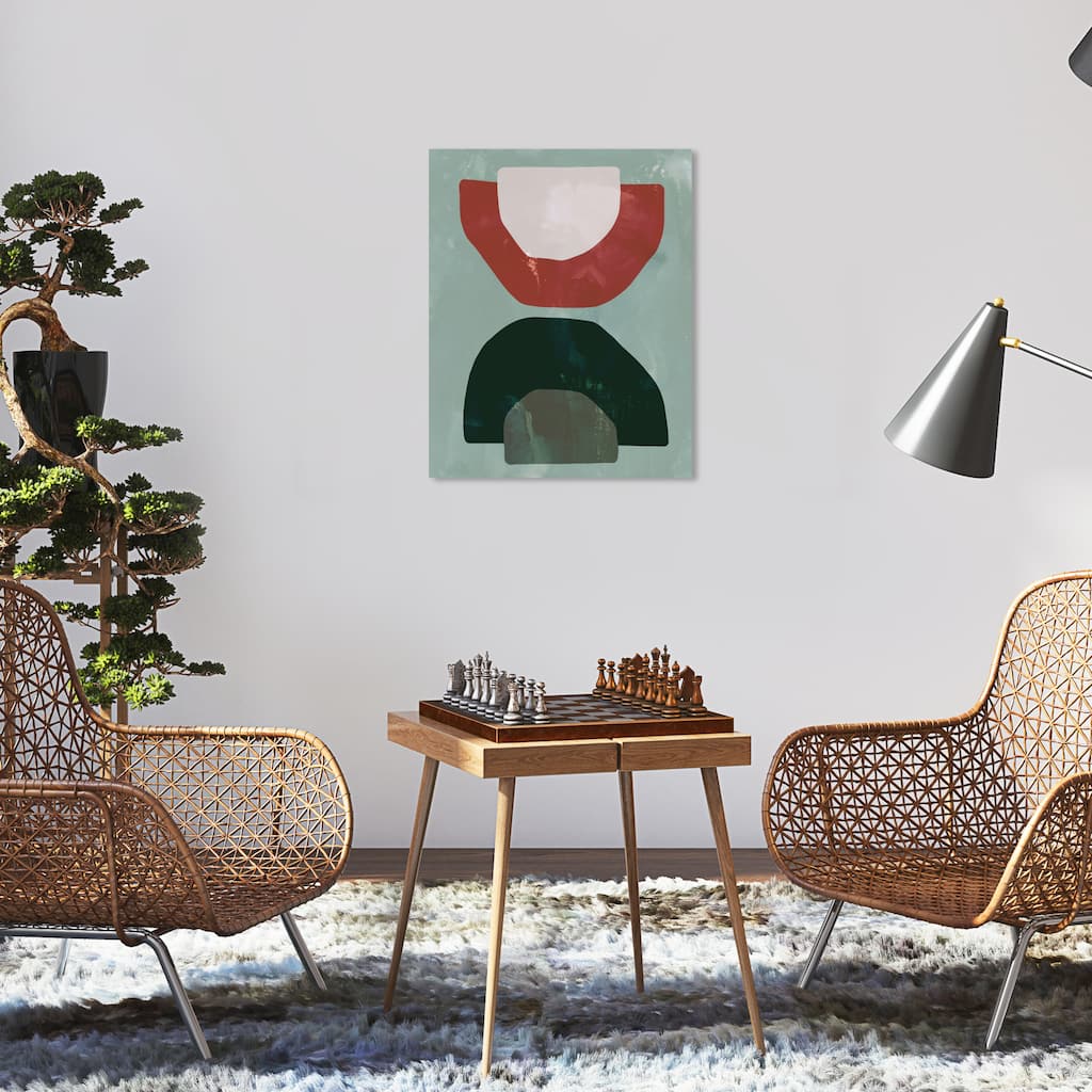 Wynwood Studio Canvas Abstract Cohesion Gray Rustic Wall Art Canvas Print