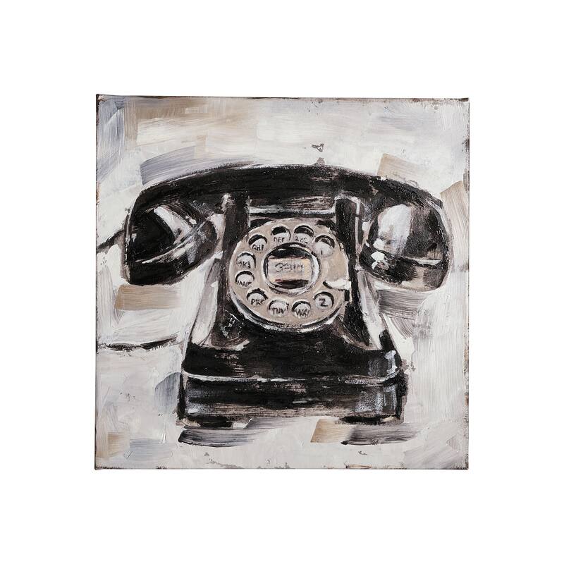Retro Phone I (30 x 30) Canvas Art Print - Small