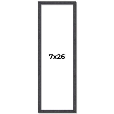 7x26 Frame Brown Picture Frame - Complete Modern Photo Frame Includes