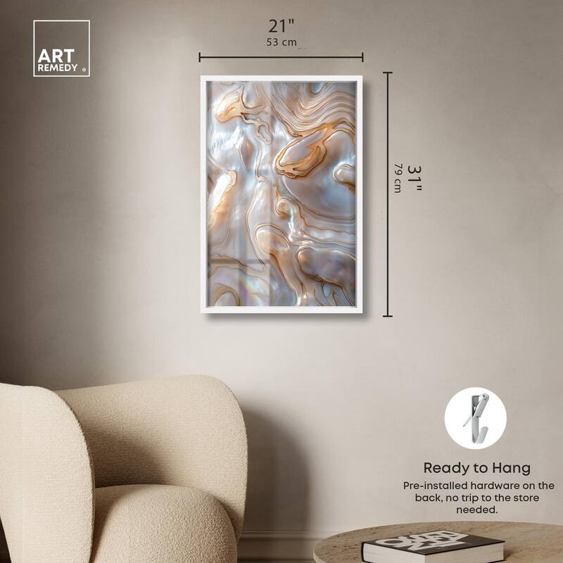 Fluid Preciousness I Shadowbox by Art Remedy