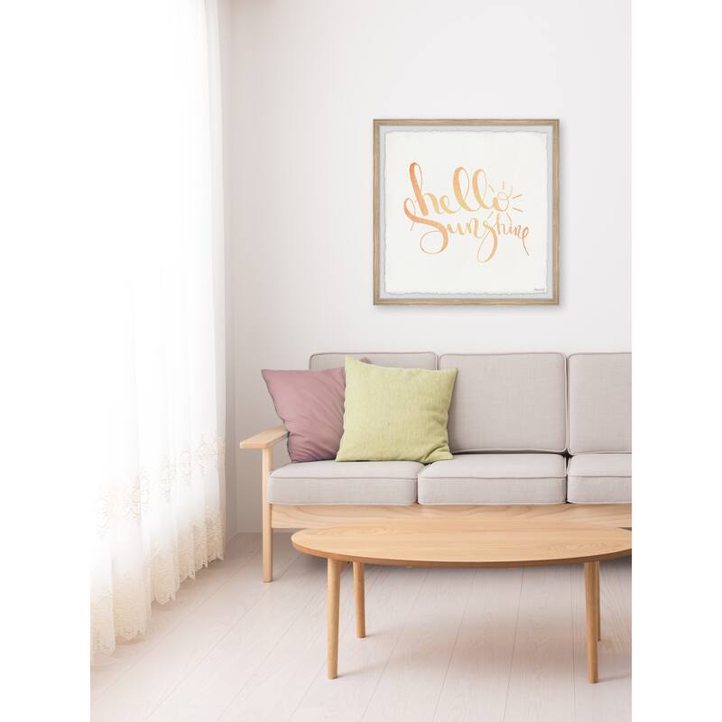 Hello Sunshine II Framed Wall Art, Elegant Home Touch - Sophisticated Artwork for Refined Décor