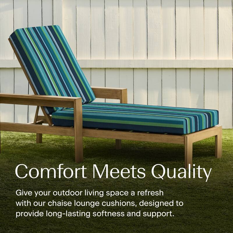 Textured Chaise Lounge Cushion - 22.5" wide x 70" long x 45" deep x 3.5" thick