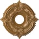 3 1/2" Inside Diameter - Attica Thermoformed PVC Ceiling Medallion - 13" Outside Diameter - Universal Aged Metallic Vintage Gold