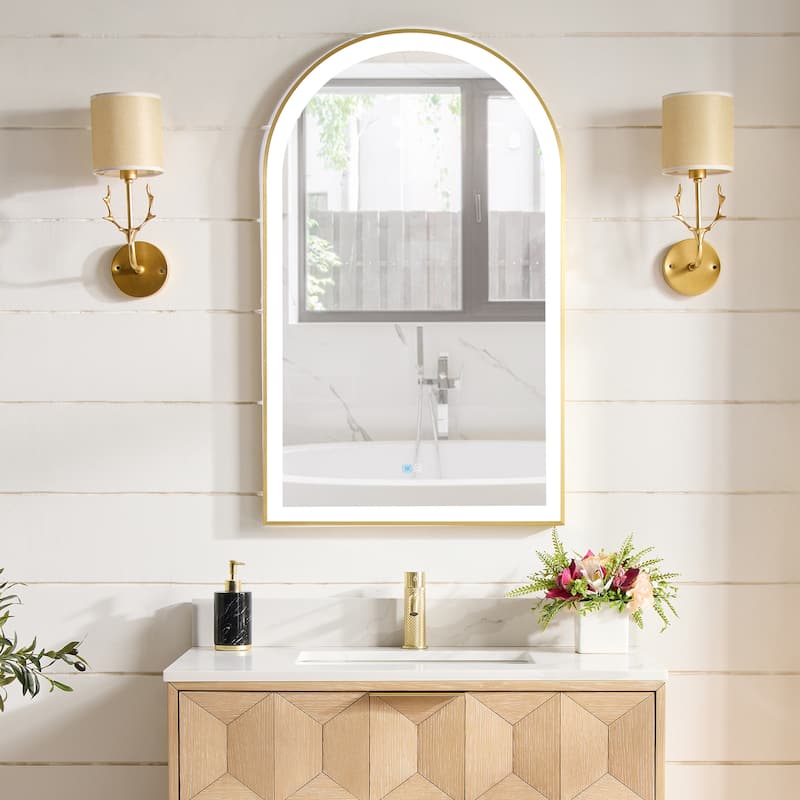 Estartit Oval Framed LED Wall Mount Bathroom Vanity Mirror