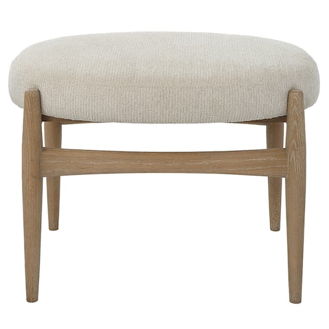 Uttermost Acrobat Off-White Small Bench - 25 W X 19 H X 20
