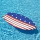 preview thumbnail 2 of 5, Inflatable Americana Surfer Swimming Pool Lounge Float - 73"