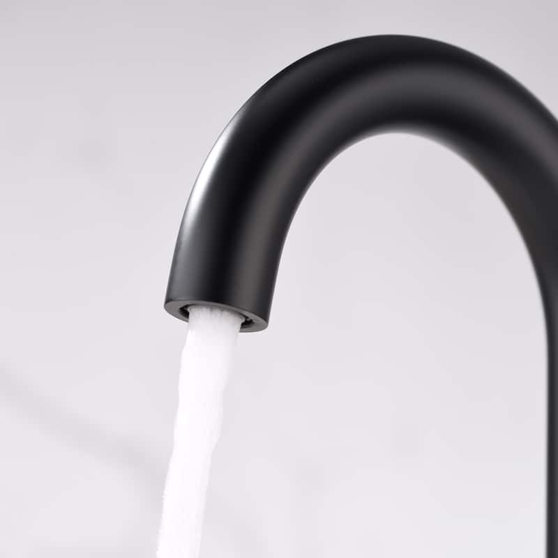 Luxier BSH11-S Single Handle Single Hole Bathroom Faucet with Drain