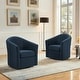 preview thumbnail 1 of 92, Modern Upholstered Swivel Barrel Chair Living Room Accent Chair