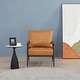 preview thumbnail 4 of 49, Artdeco Home Parker Accent Chair Vegan Leather Camel