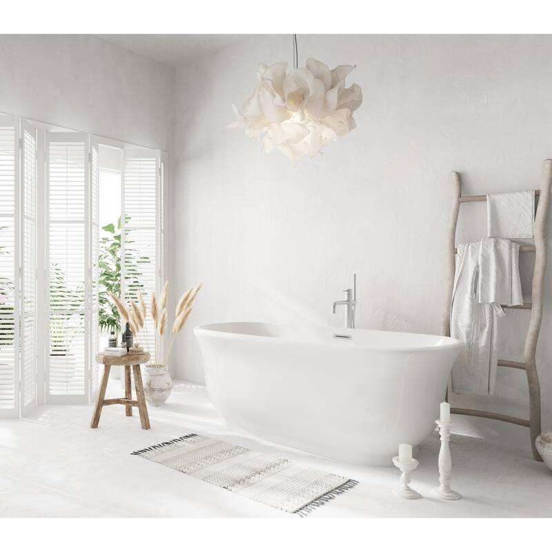 Cameron Soaking Bathtub in Glossy White