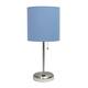 Option Brushed Steel/Blue Shade