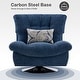 preview thumbnail 18 of 37, MCombo Swivel Accent Chair, Modern Tufted Upholstered Armless Chairs, Wide Seat Single Sofa Chair