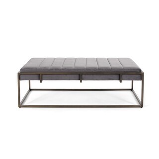 Magdalene Velvet Ottoman Bench by Christopher Knight Home