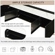 Modern Faux Marble Top TV Stand with Gold Base & Fluted Glass ...