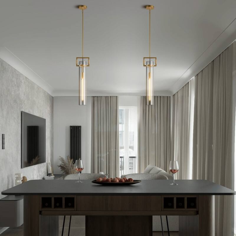 KAYLA 1-Light Thread Kitchen Island Pendant Light (Bulb Included)
