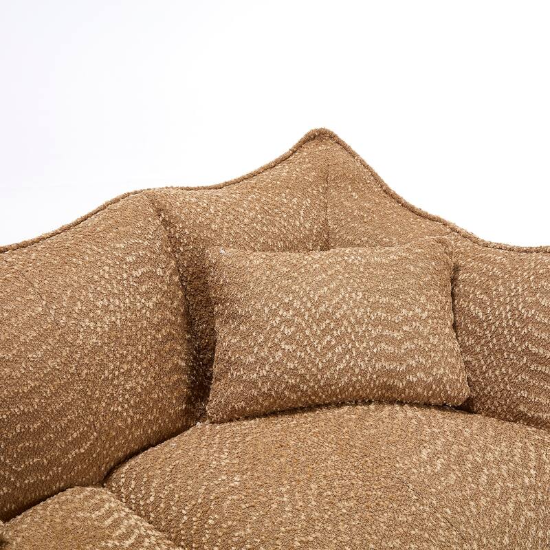 Beanbag Chair with High Resilience Foam Core. The Square Recliner Sofa Is Ideal for Family Members And Friends Engaged in Games