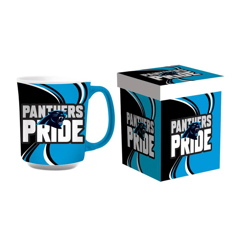 Carolina Panthers, 14 oz Ceramic Coffee Mug w/ Gift Box