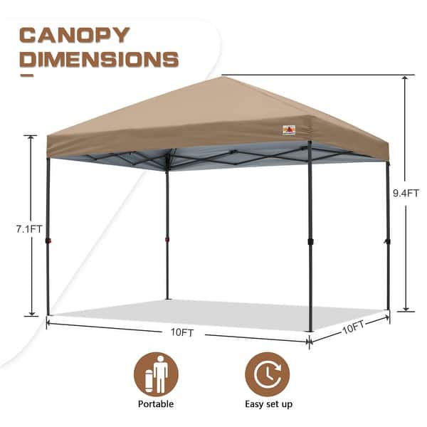 dimension image slide 21 of 26, ABCCANOPY Durable Easy Pop up Canopy Tent Outdoor canopy tent