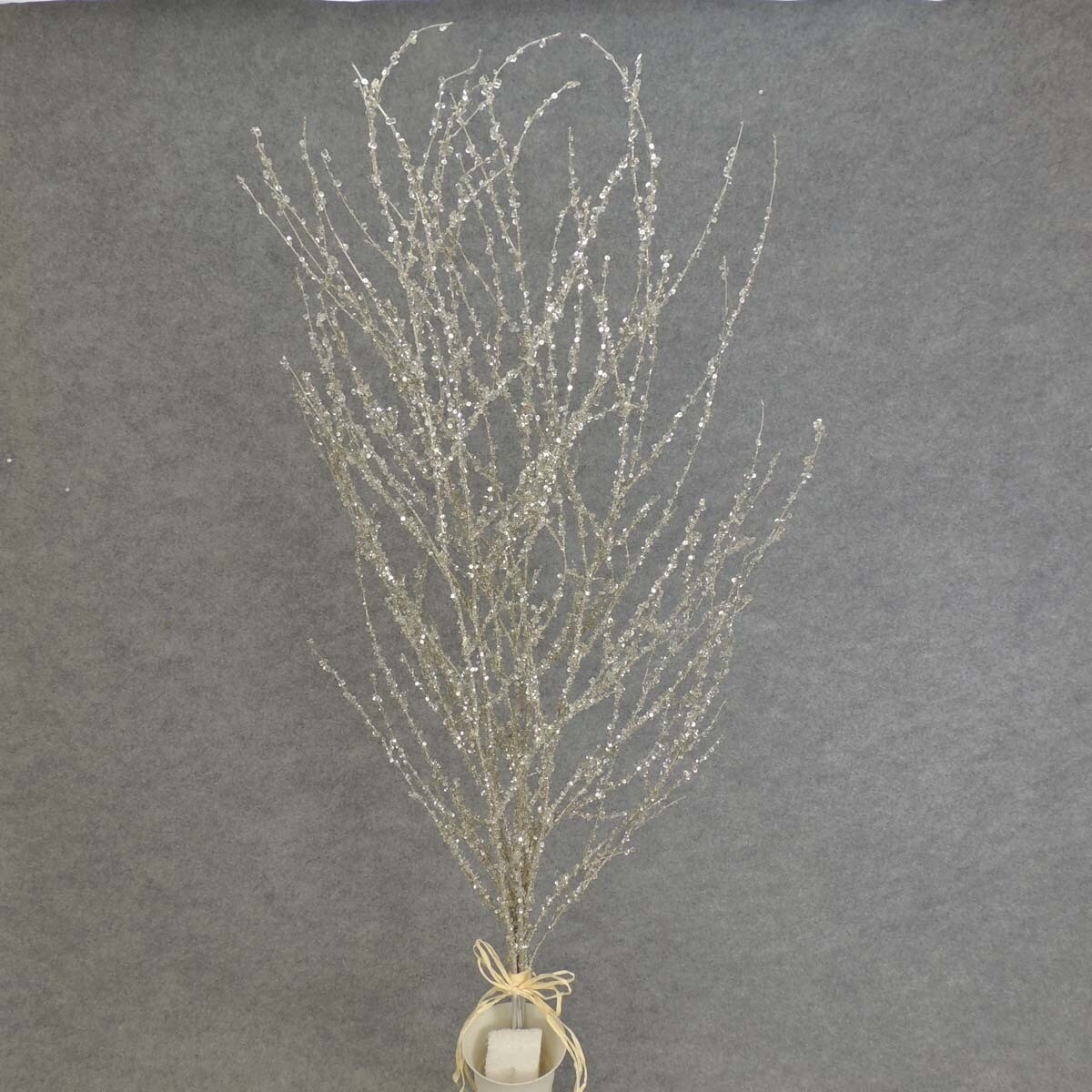 Shop 1 Pc 40 Inch Tall Artificial Twig Bundle With Glitter