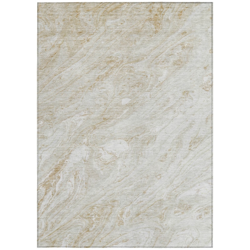 HomeRoots Abstract Transitional Rectangle Outdoor Rug