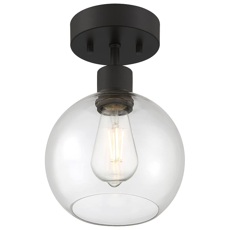 Port Nine Burgundy LED Semi-Flush Light