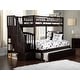 preview thumbnail 1 of 8, Westbrook Staircase Bunk Twin over Full with Twin Trundle in Espresso Espresso - Twin
