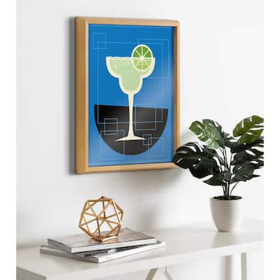 Kate and Laurel Blake Margarita Framed Printed Art by Amber Leaders