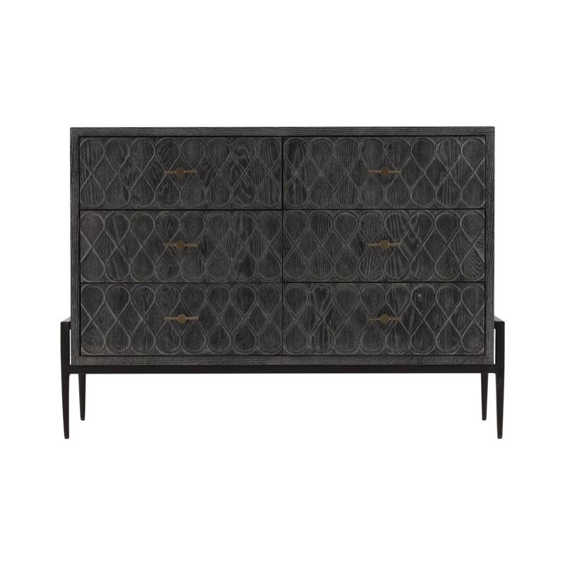 Furniture Classics Pine and Iron Six-drawer Chest