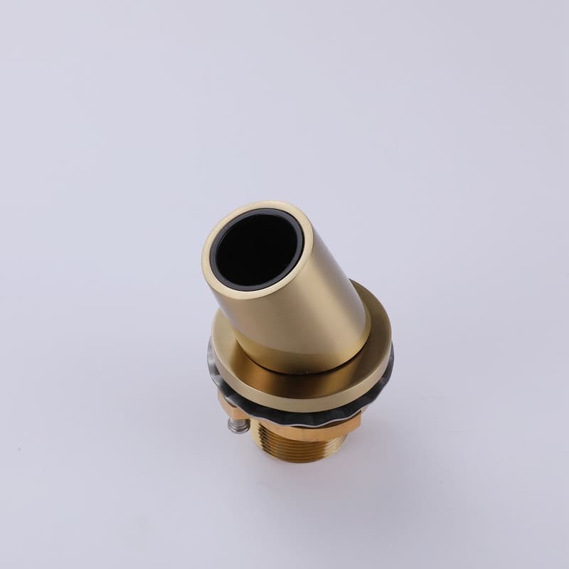 Desk Mount 5 Holes Bathtub Faucet with Handheld Shower, Gold