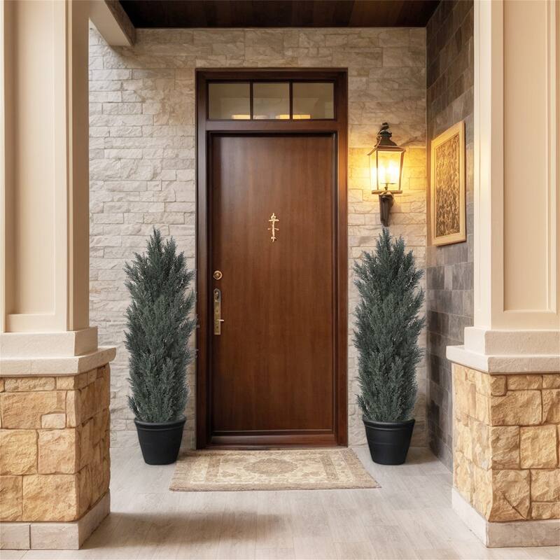 2-Pack 5FT Artificial Cypress Trees