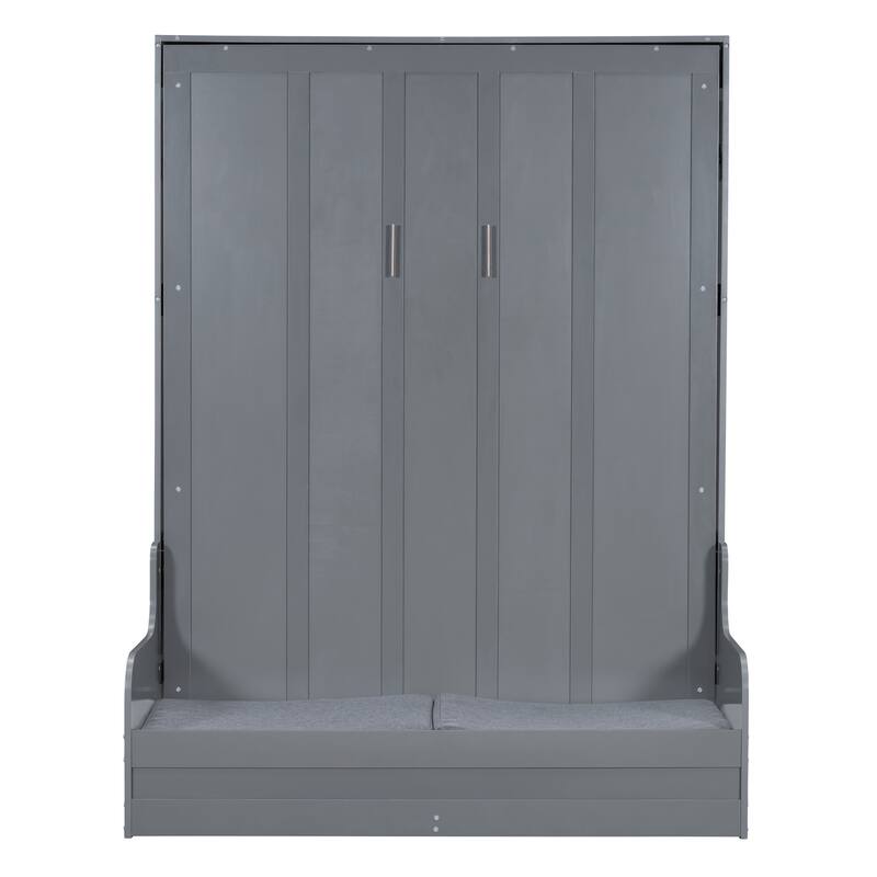 Modern Style Queen Size Multi-function Murphy Bed with Cushion for Bedroom