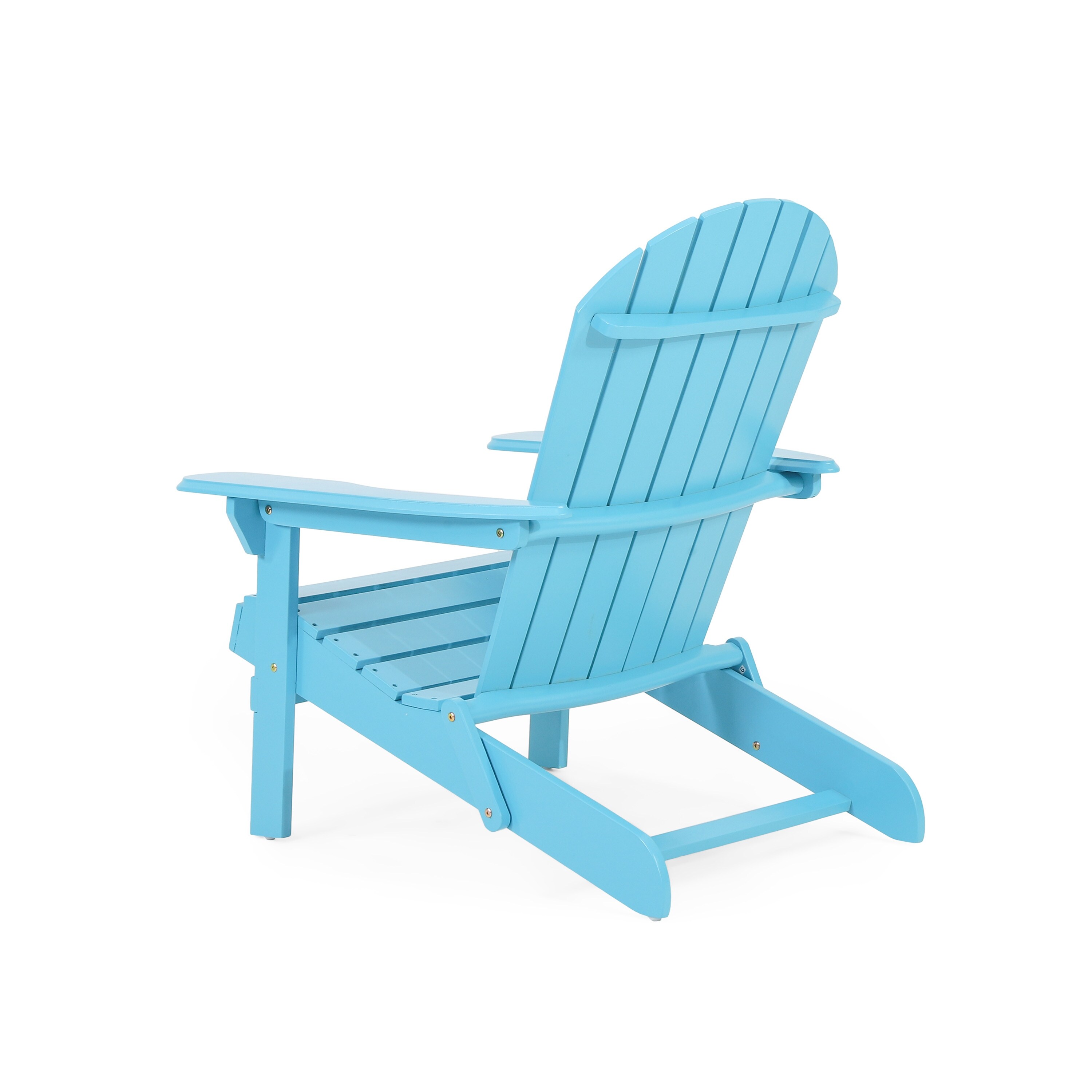 Hanlee Outdoor Rustic Acacia Wood Folding Adirondack Chair Set of