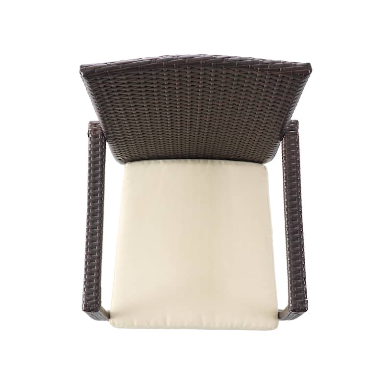 Palmers Outdoor 5-piece Wicker Dining Set with Cushions by Christopher Knight Home