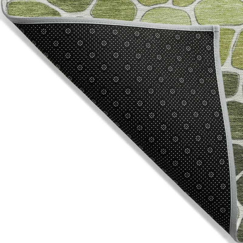Machine Washable Indoor/Outdoor Contemporary Ombre Chantille Rug