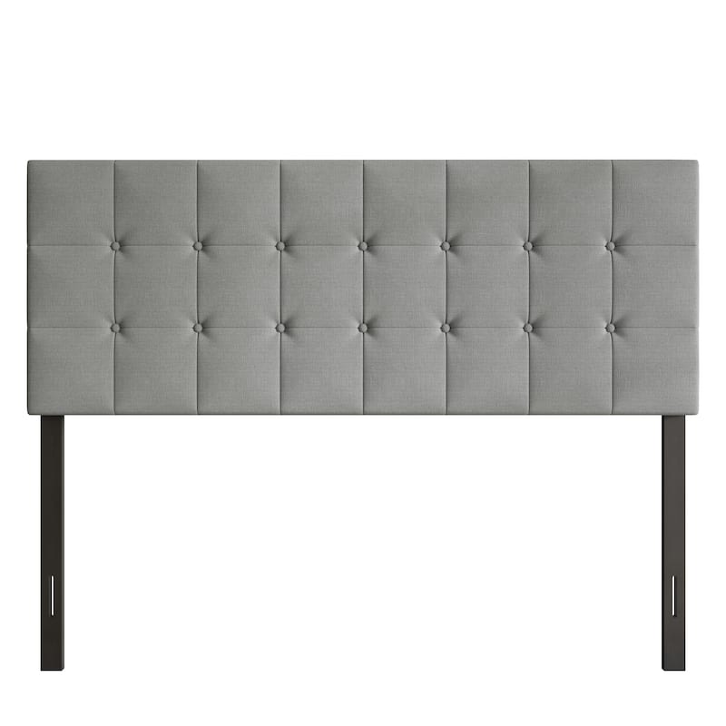 Ida Button-tufted Upholstered Transitional Adjustable Headboard