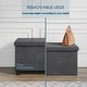 preview thumbnail 31 of 62, Nestl Storage 30-In Storage Ottoman Bench with Storage Bins for Bedroom - Folding Foot Rest Ottoman with Storage for Living Room