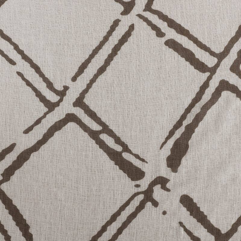 Exclusive Fabrics Normandy Printed Faux Linen Sheer Curtain (1 Panel)