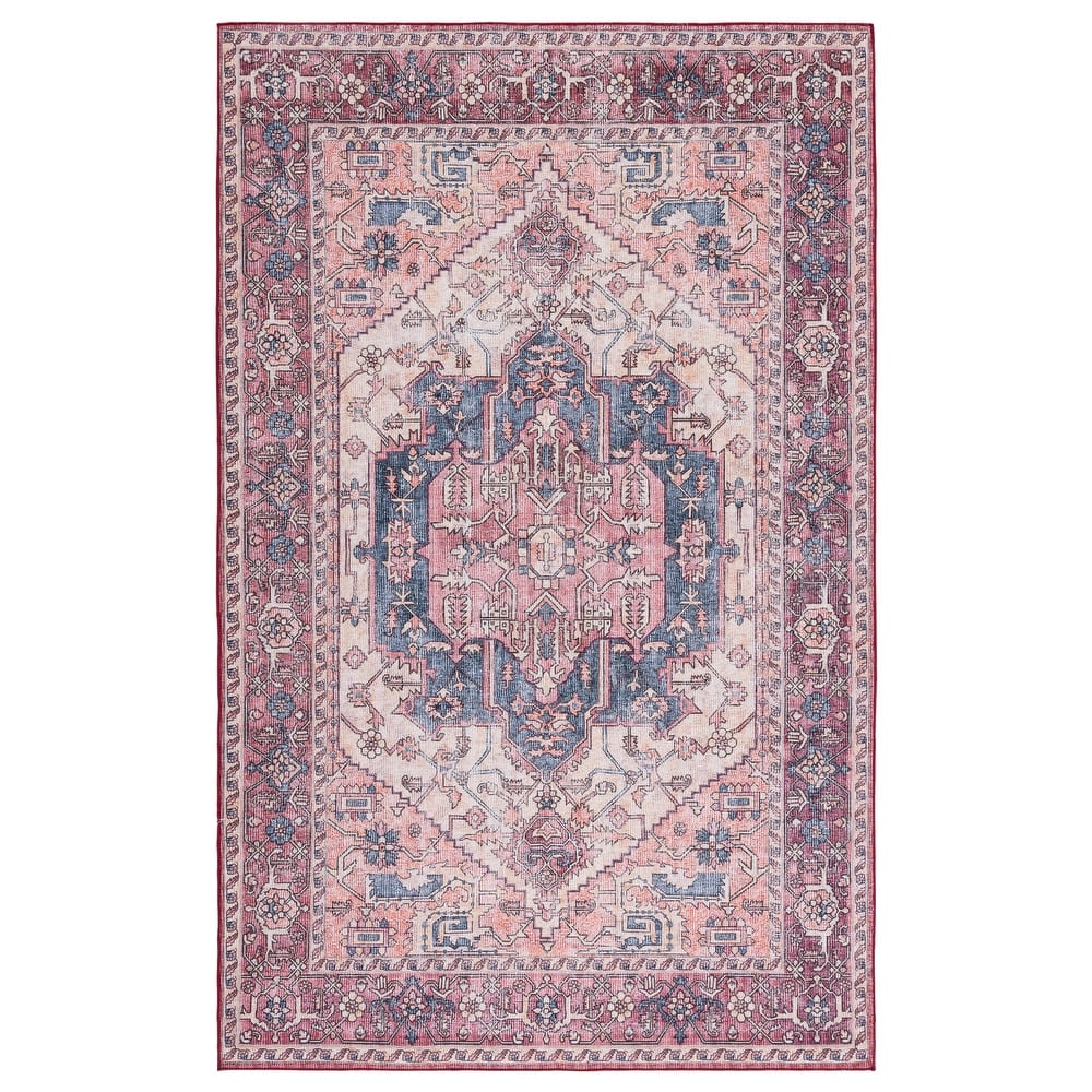 SAFAVIEH Tucson Machine Washable Slip Resistant Lenore Traditional Rug