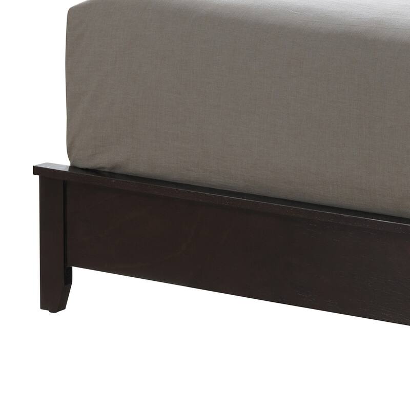 King Size MDF Platform Bed with Durable Construction and Easy Assembly