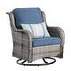 preview thumbnail 19 of 30, OVIOS 6-Piece Outdoor Patio Swivel Chairs Set with 30" Fire Pit