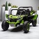 preview thumbnail 31 of 47, 24V 2-Seater Kids Ride On UTV with Remote Control, Suspension, Music, Bluetooth, Storage, LED Lights for Ages 3+ Green
