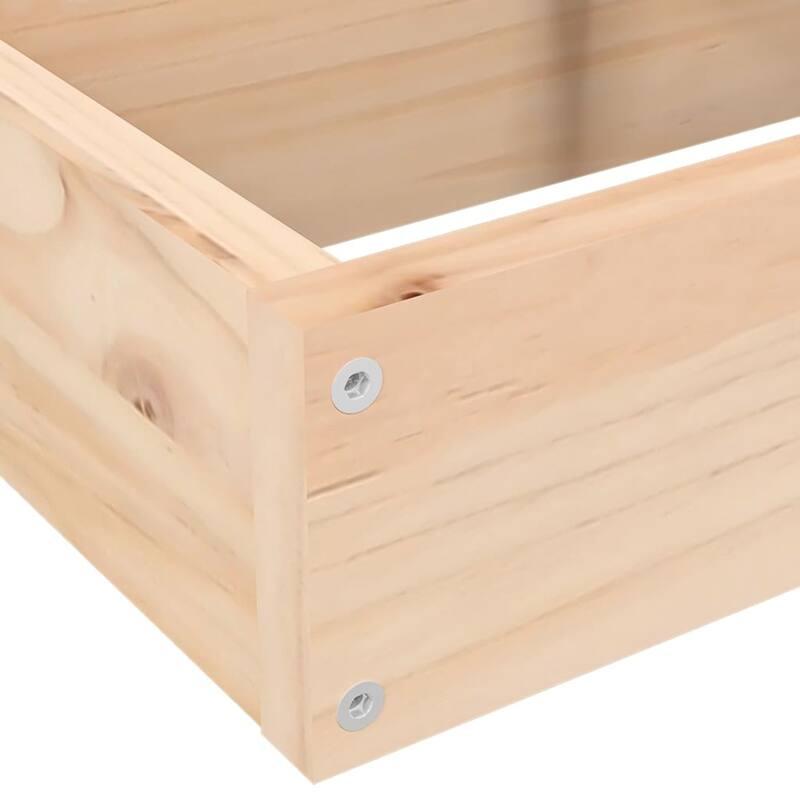 vidaXL Patio Planter 4-Tier 31.7x31.1x14.2" Solid Wood Pine - 80.5 x 79 x 36 cm/ 1