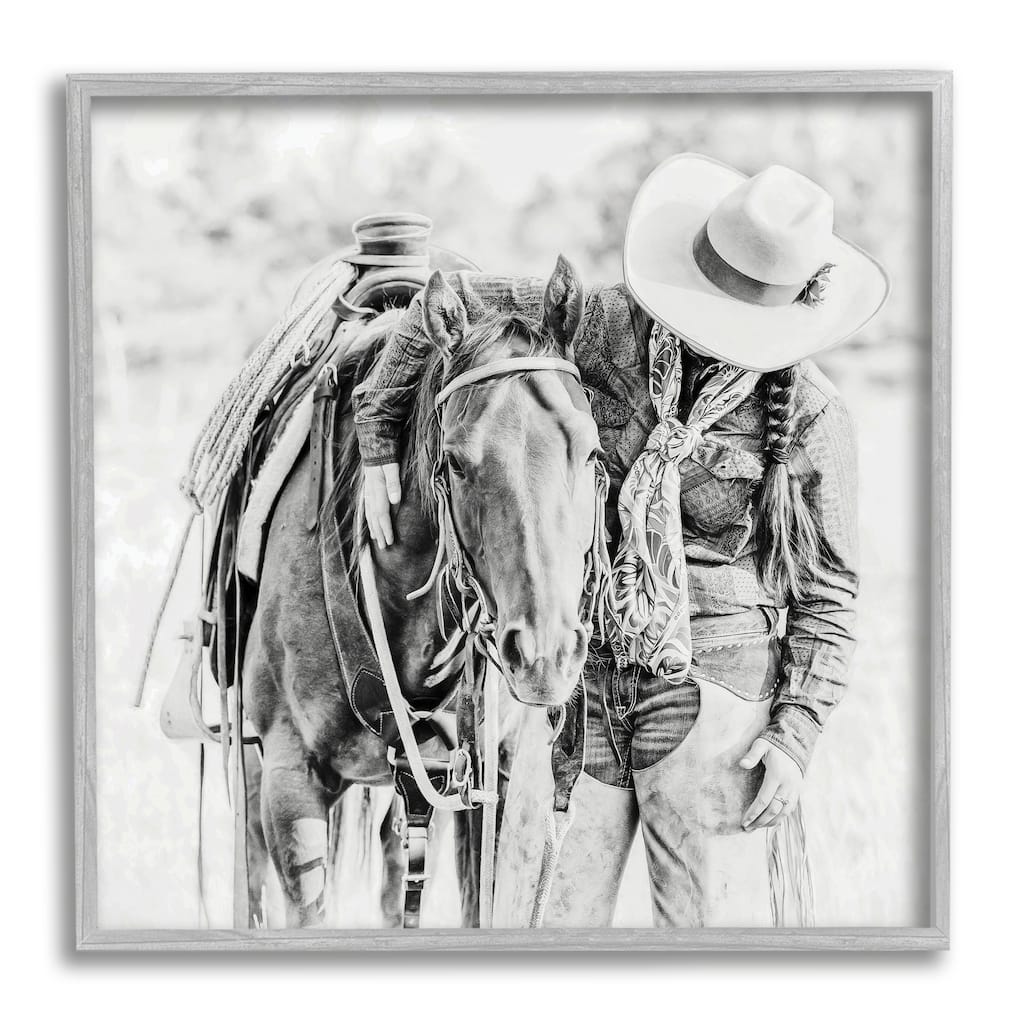 Stupell True Love Cowboy Photography Framed Giclee Art Design by PBurchettePhoto