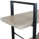 preview thumbnail 6 of 7, Sunnydaze Industrial Style 5-Tier Bookshelf with Wood Veneer Shelves