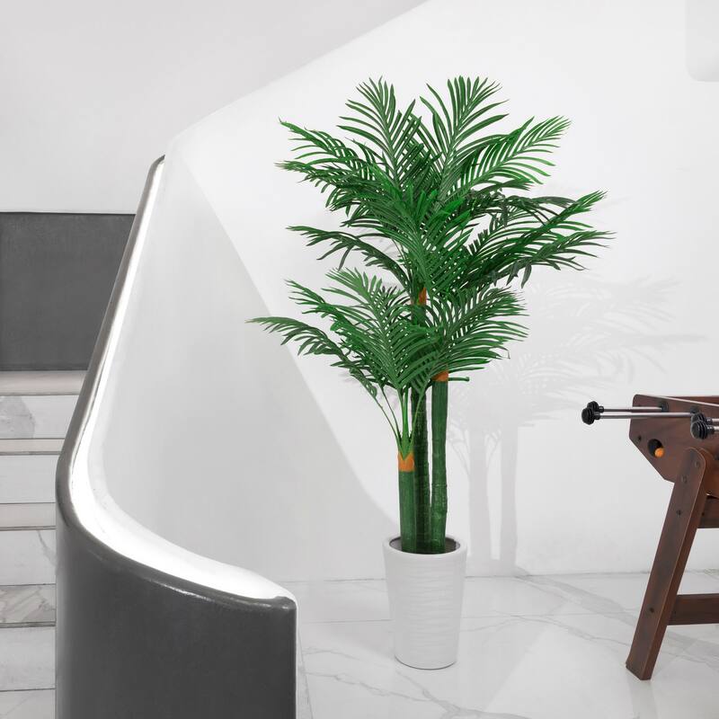 7.9' Golden Cane Artificial Palm Tree